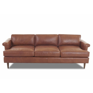 Dwellstudio Sofas Sectionals Wayfair Carson Leather Studio Sofa By Dwellstudio
