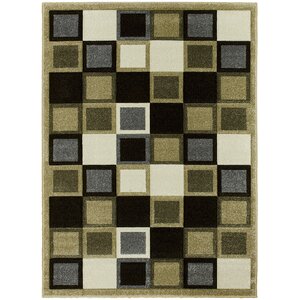 Geometric Champagne Area Rug