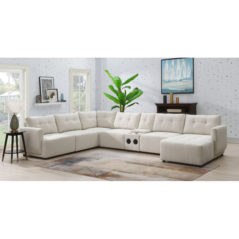 Latitude Run Jaber 35 Wide Symmetrical Modular Corner Sectional Wayfair