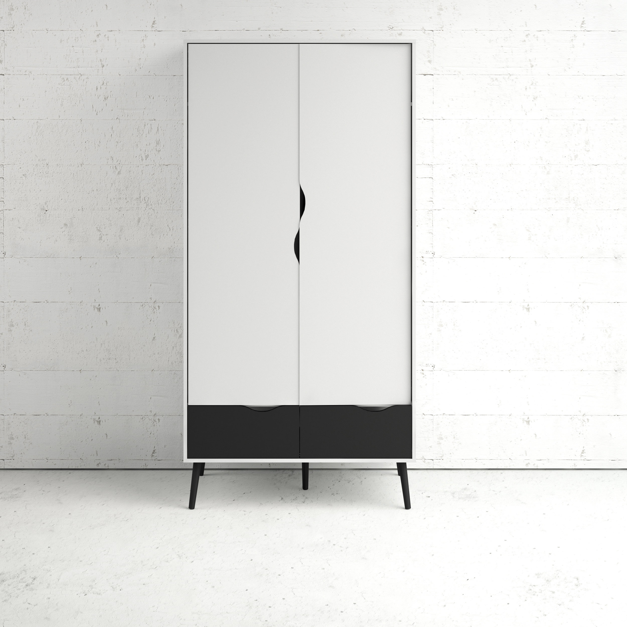 Hashtag Home Dowler 2 Drawer And 2 Door Armoire Reviews Wayfair