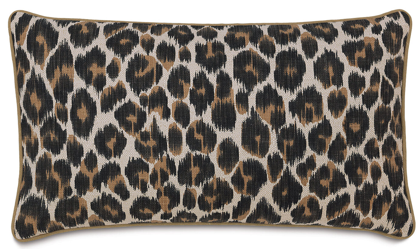leopard print lumbar pillow