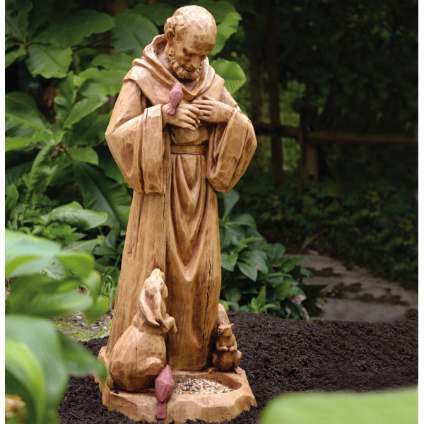 Evergreen Enterprises Inc St Francis Statuary Decorative Bird