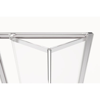 Basco Infinity Bifold 37" x 67" Folding Semi-Frameless Shower Door  Finish: Brushed Nickel, Glass Type: Clear