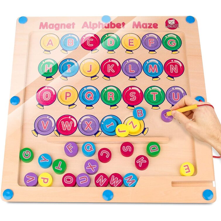 Number Counting Magnetic Color Maze STEM Gift for Toddlers 2 3 Year Old Magnetic Puzzle Board Games for Toddlers TOP BRIGHT Magnetic Maze Game for Kids 