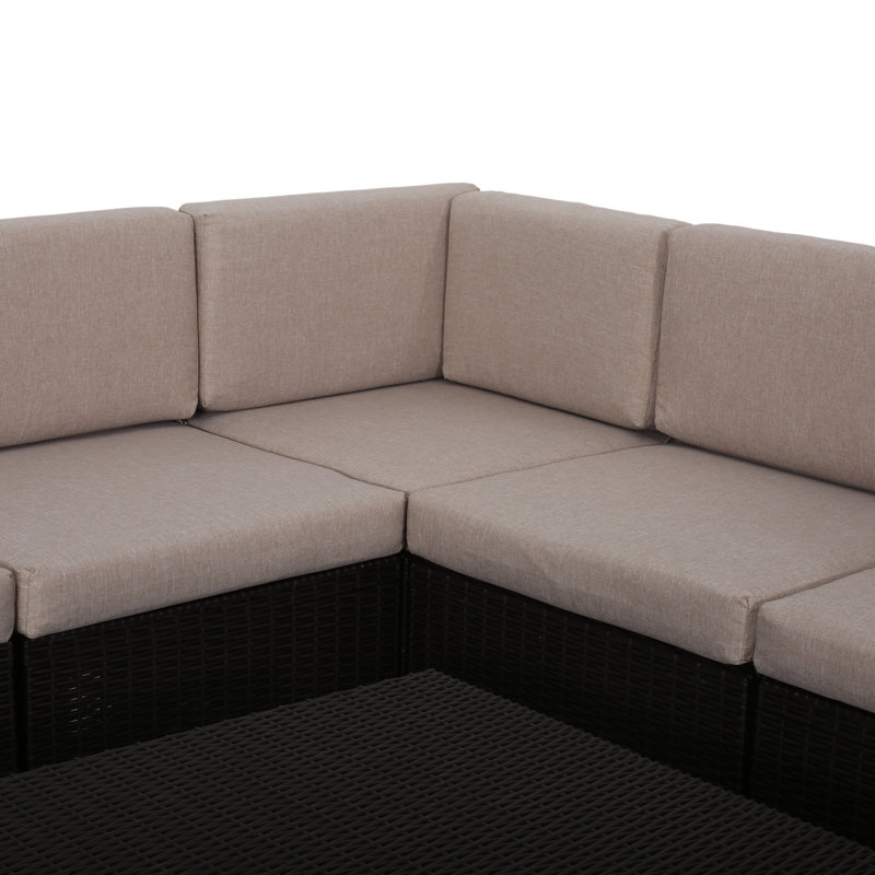 Ebern Designs Dudek Outdoor 6 Piece Sectional Seating Group With