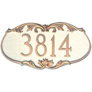 Charleston 1-Line Address Plaque