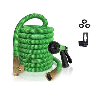 30m braided water hose set No-kink Anti-knot No-twist Garden/Yard/Patio pipe kit 