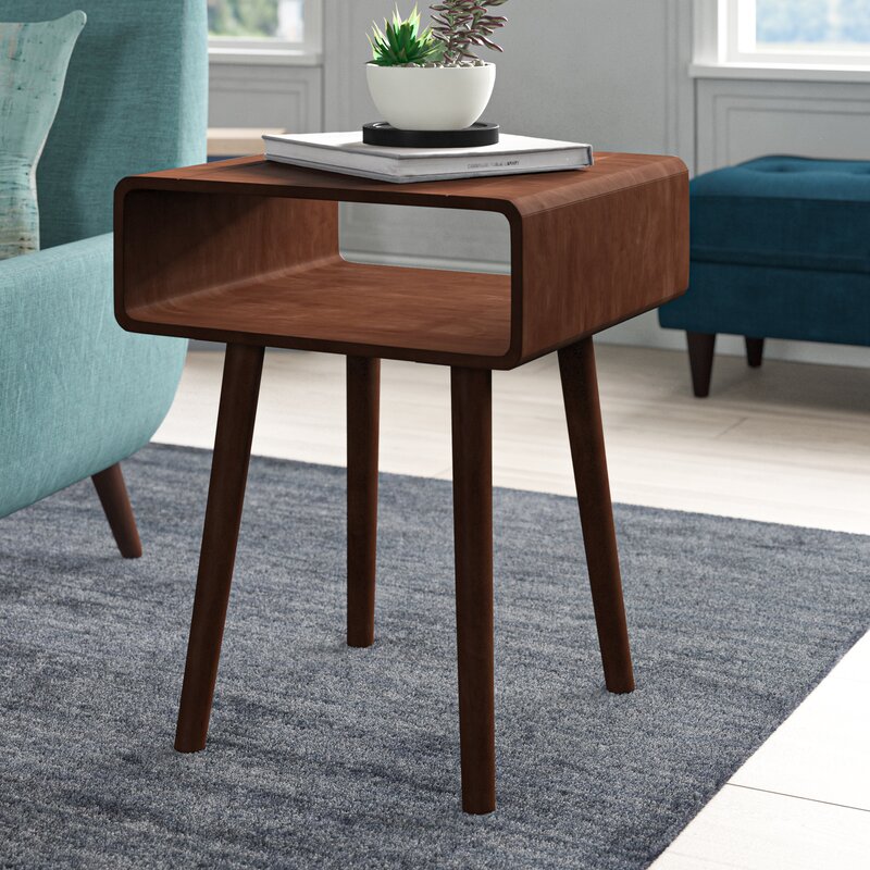 George Oliver Roger End Table With Storage Reviews Wayfair