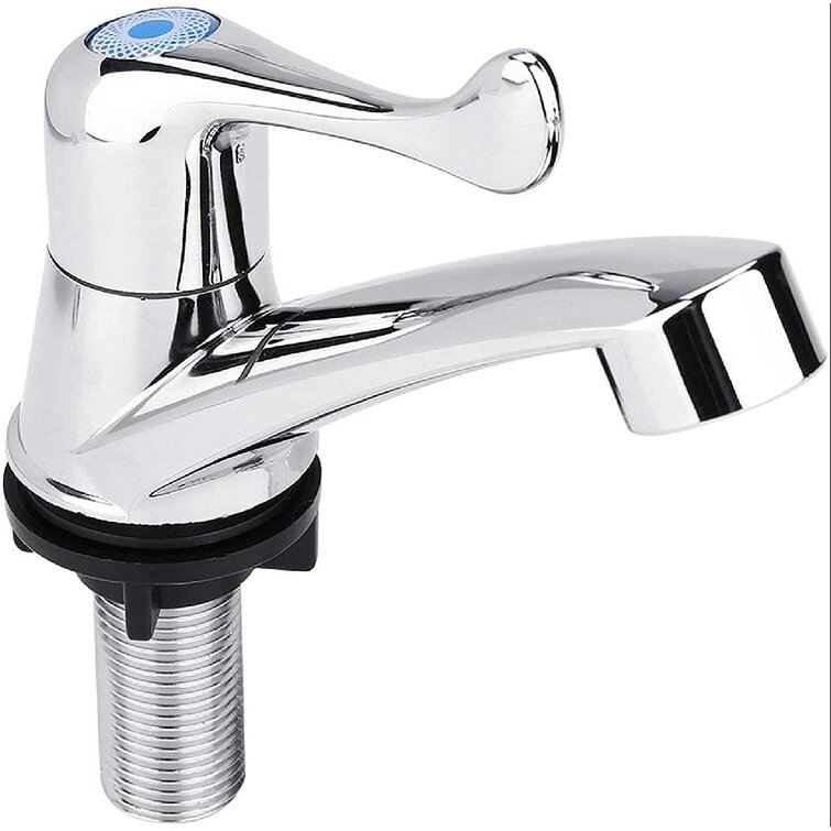 Bathroom Basin Faucet Stainless Steel Kitchen Sink Single Cold Water Tap Hole 