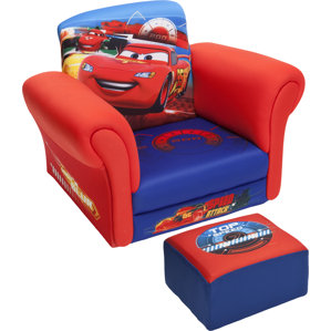 Cars Kids Club Chair and Ottoman by Delta Children
