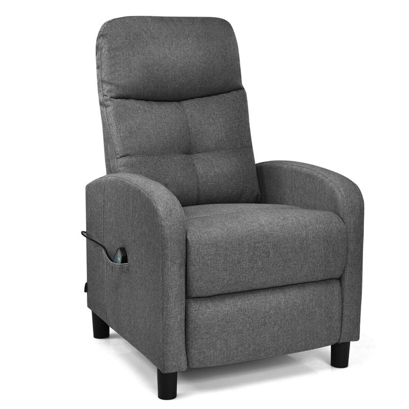 Ebern Designs Massage Fabric Recliner Chair Single Sofa
