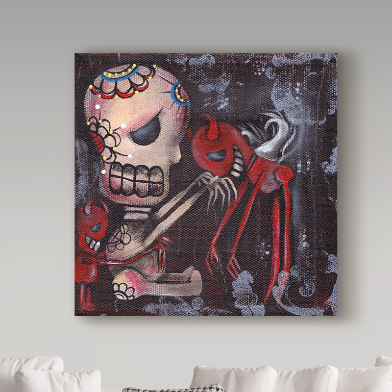 Trademark Art Special Friends Acrylic Painting Print On Wrapped