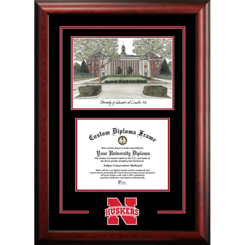 Campus Images Ncaa Nebraska Cornhuskers Spirit Graduate Diploma With Campus Images Lithograph Frame Reviews Wayfair
