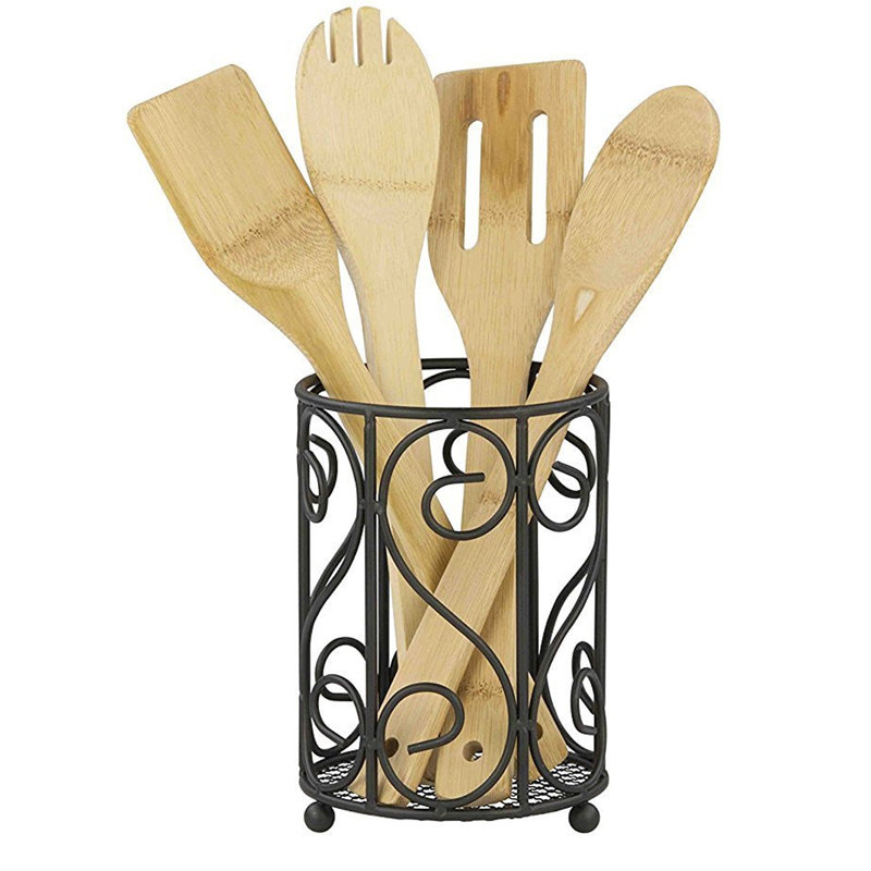 Fleur De Lis Living Heavyweight And Rust Resistant Utensil Crock Reviews Wayfair