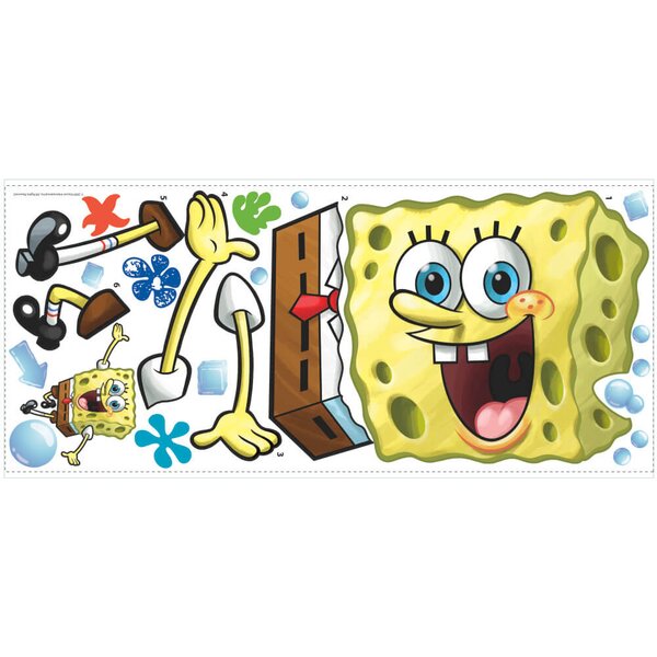 Wall Sticker 45 pc SpongeBob Patrick Mr Krabs Squidward Children Room Decor NEW 