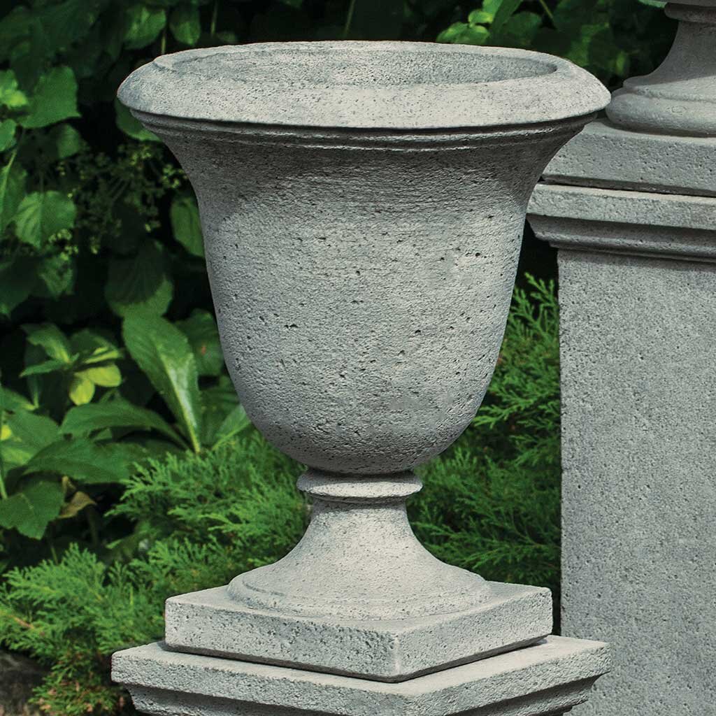 32 in Tall Greek Pedestal Garden Urn Planter Flower Plant Pot Outdoor Home Decor 