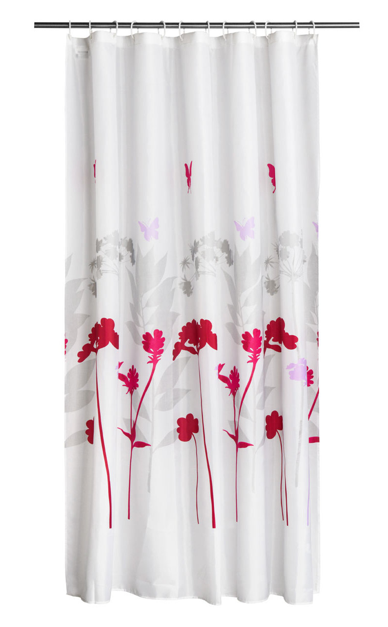 Bathroom Fabric Shower Curtain Include 12 Hooks Set Water Resistant Decor
