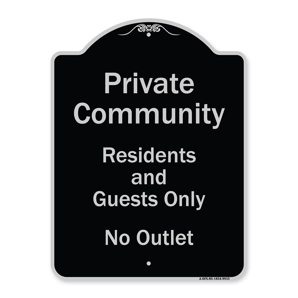 Signmission Designer Series Sign - Private Community Residents And ...