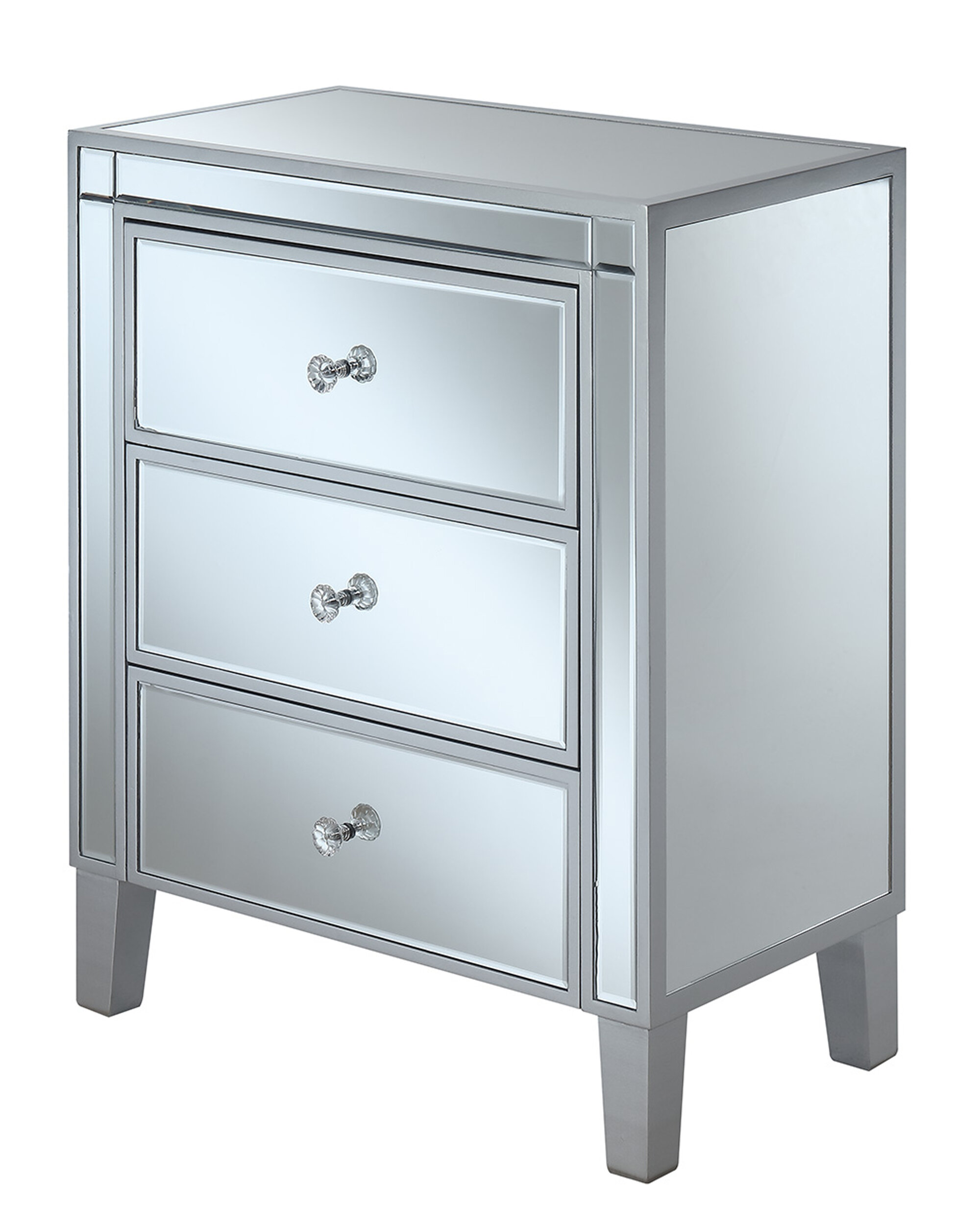 Mirrored Silver Nightstands You Ll Love In 2020 Wayfair