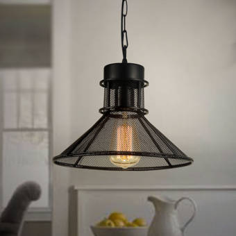 Williston Forge Kaylyn 1 Light Single Cone Pendant Wayfair