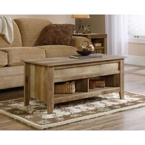 sauder salt oak coffee table