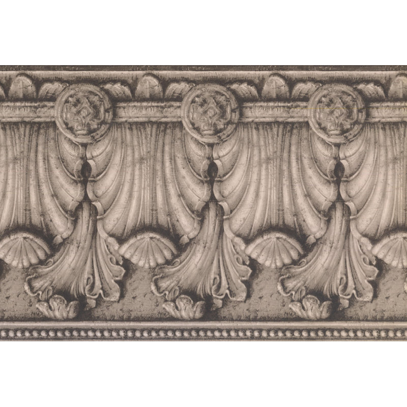 York Wallcoverings Victorian Baroque Ginger 15 L X 13 W