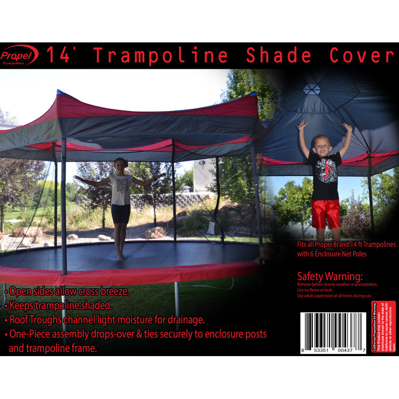 Propel Trampolines Shade Cover For 14 Trampoline Trampoline Not Included Reviews Wayfair