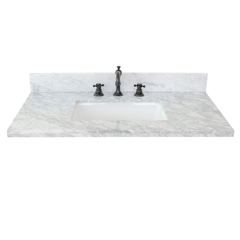 Bellaterra Home 37 Single Bathroom Vanity Top Wayfair Single Bathroom Vanity Top
