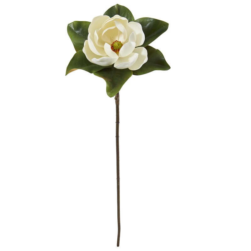 Gracie Oaks Artificial Magnolia Stem | Wayfair