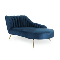Red Velvet Chaise Wayfair