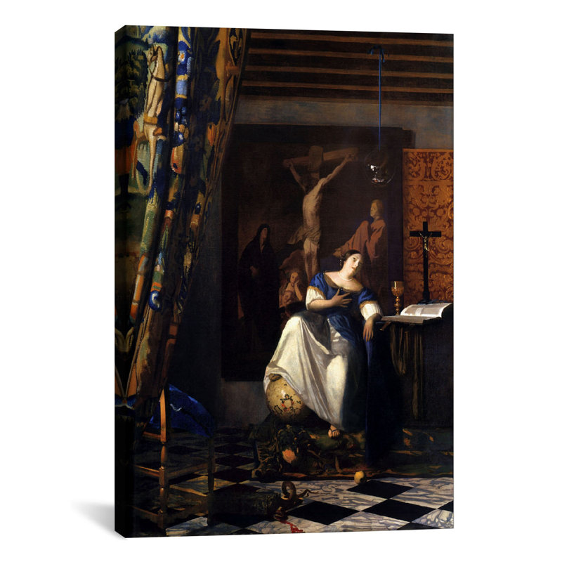 Icanvas Allegory Of The Faith By Johannes Vermeer Painting Print