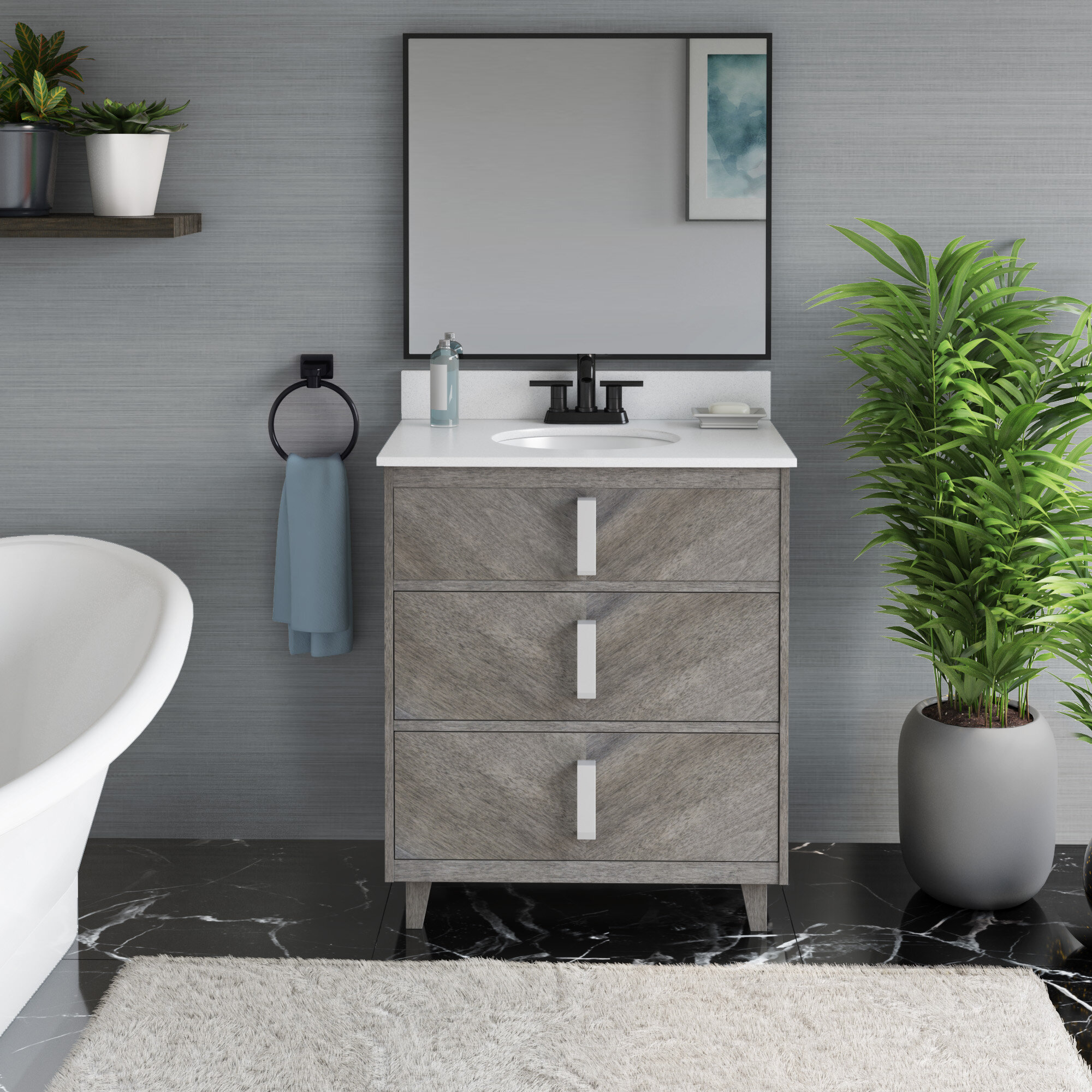 Mistana™ Annalise 29.88'' Free-standing Single Bathroom Vanity with ...