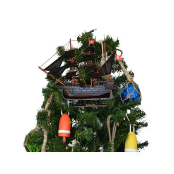 Breakwater Bay Muncy Wooden The Fancy Pirate Ship Christmas Tree Topper Decoration Wayfair
