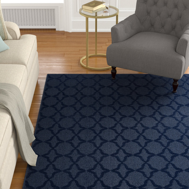 Charlton Home Southington Tufted Dark Blue Area Rug Reviews Southington Tufted Dark Blue Area Rug