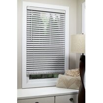 Colour WHITE for Home Office Bedroom Easy Fit and Trimmable Width: 90cm / Drop: 120cm Aprica Venetian Window Blinds Real Wood With Tape Join Slats 