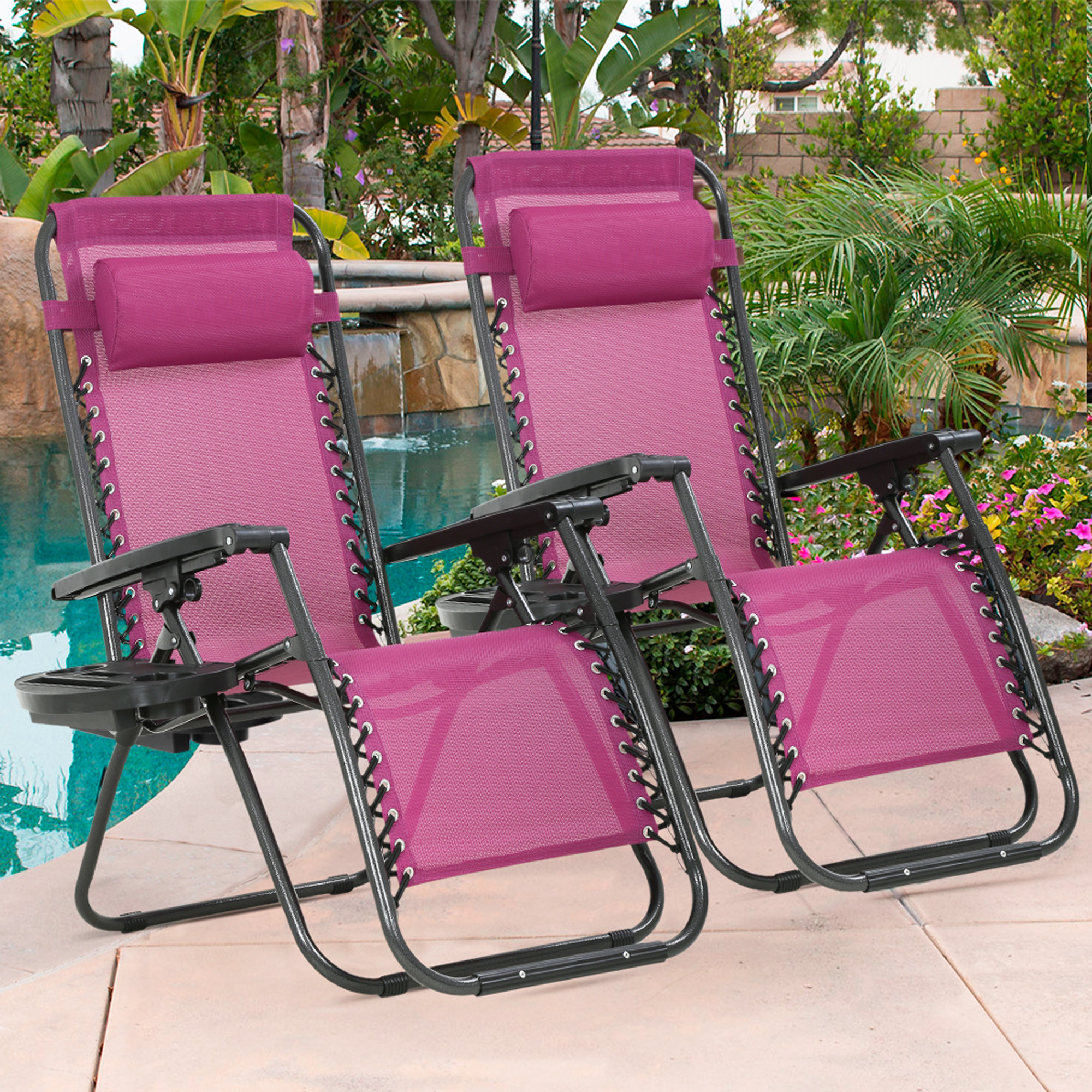 Arlmont & Co. Maxine Reclining Zero Gravity Chair with Cushion