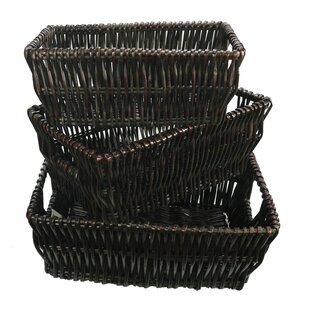 3 Tier Wicker Basket Stands Wayfair