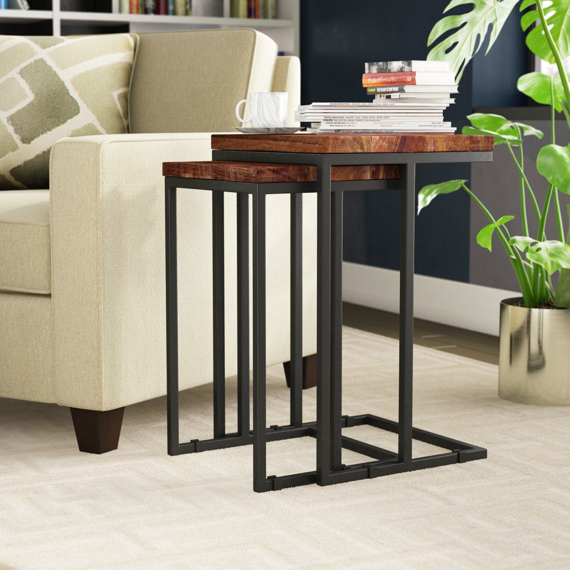 nesting tables c shaped