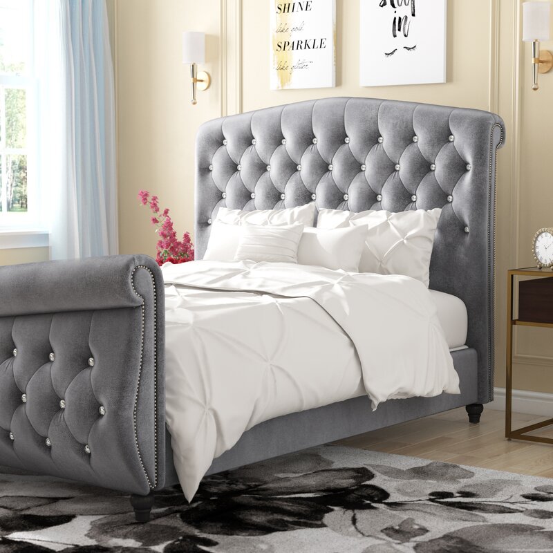 Mercer41 Conard Upholstered Sleigh Bed & Reviews | Wayfair