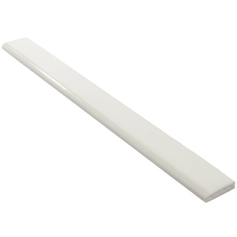 Ivy Hill Tile Nantucket 20 X 2 Ceramic Bullnose Tile Trim In White Wayfair
