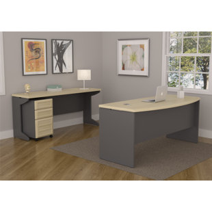Go to store & view more images Ebern Designs Kimura 3 Piece Desk Office Suite