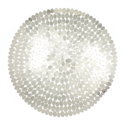 Stainless Steel Metal Plate Silver Wall Decor
