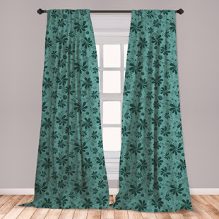 Ambesonne Turquoise Window Curtains Abstract Foliage Leaves Pattern Gentle Fl Arrangement Design Lightweight Decorative Panels Set Of 2 Ambesonne Turquoise Window Curtains Abstract Foliage Leaves Pattern Gentle Fl Arrangement Design Lightweight Decorative Panels Set Of 2