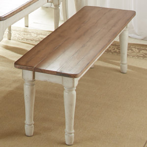 Allgood Wood Bench by Highland Dunes