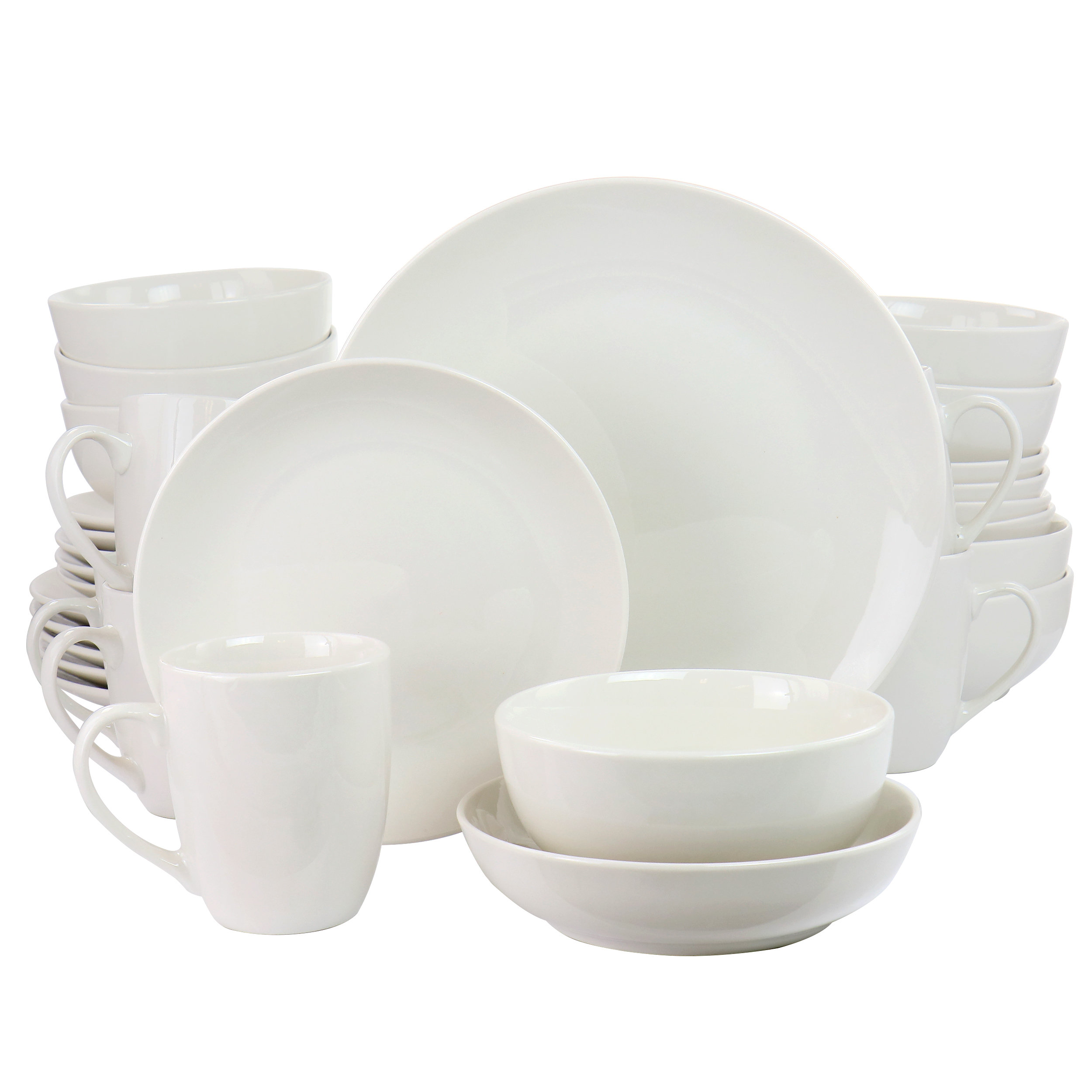 Elama Porcelain China Dinnerware Set of 32 & Reviews Wayfair