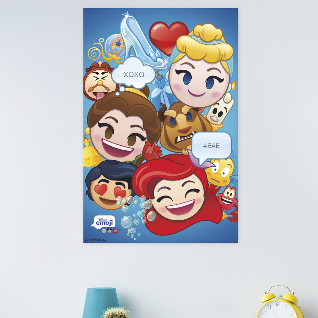 Trends International Disney Emoji - Princess Paper Print | Wayfair