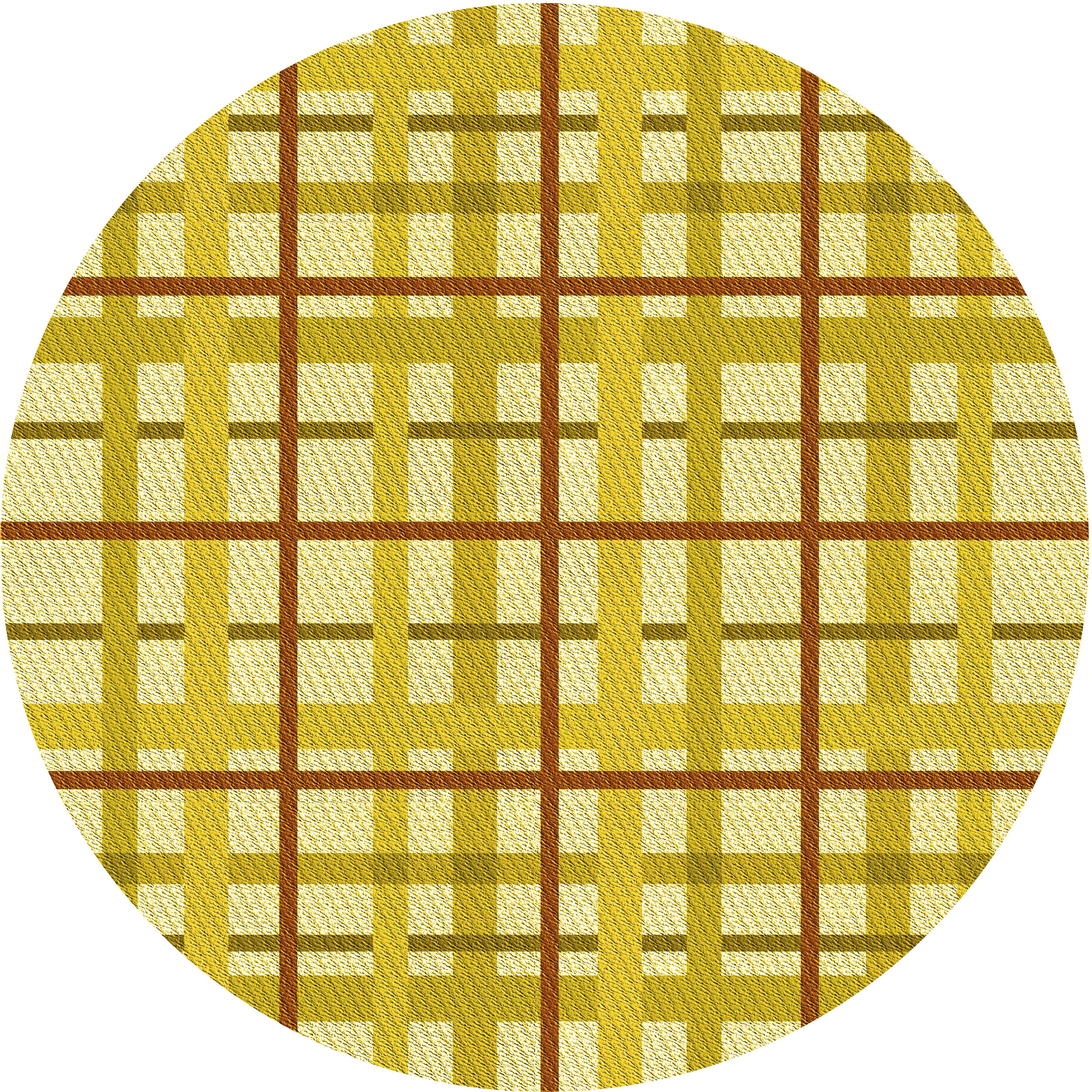 East Urban Home Chyna Plaid Wool Yellow Area Rug Wayfair