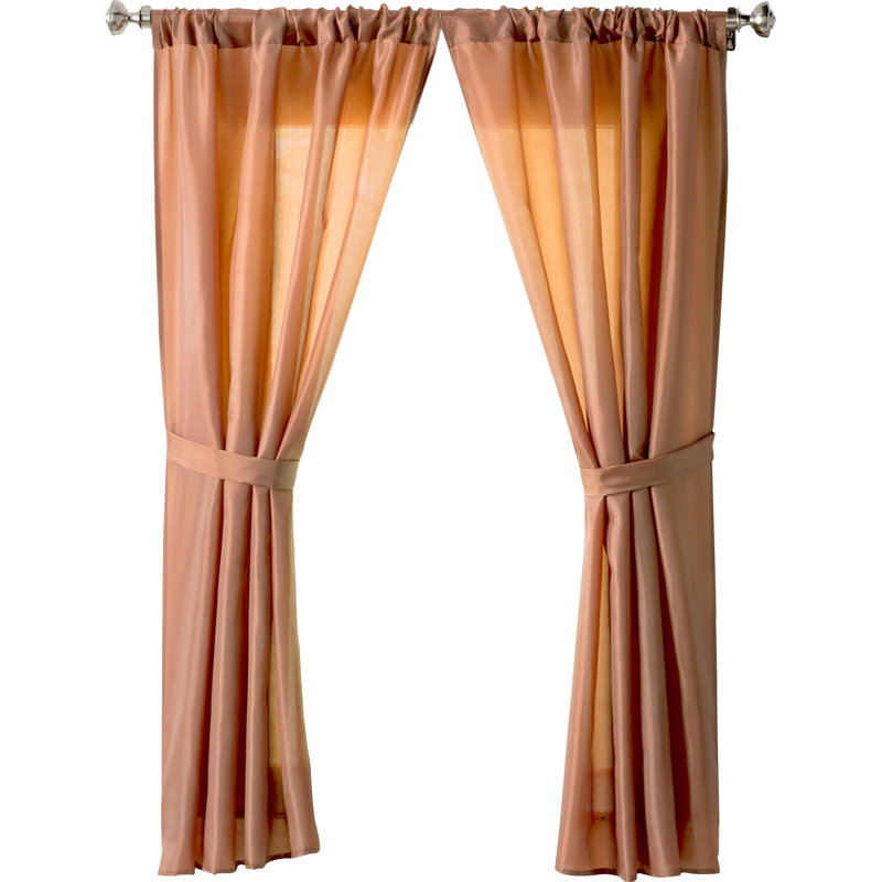 Wayfair Basics Solid Sheer Rod Pocket Bathroom Wayfair Basics Solid Sheer Rod Pocket Bathroom Curtain Panels