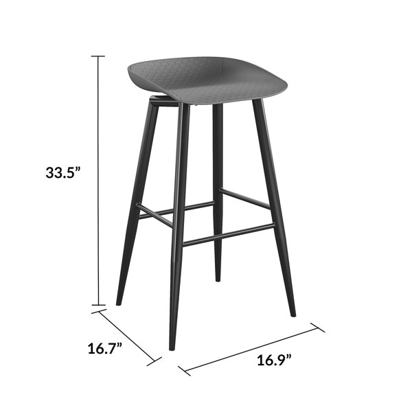 Novogratz Riley Outdoor 29 Patio Bar Stool Wayfair