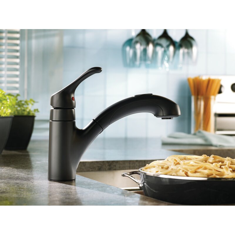 Ca87316bl W Moen Renzo Single Handle Kitchen Faucet With Duralock